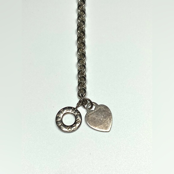 Vintage Authentic Tiffany & Co Heart Toggle Bracelet 6” .Sterling Sliver925 - Picture 3 of 5